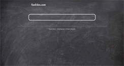 Desktop Screenshot of foodidea.com